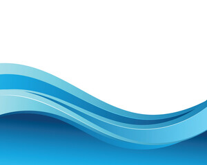 Abstract blue wave modern background. Vector illustration