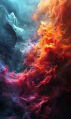 colorful cloud smoke