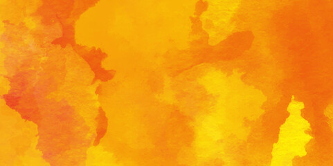 Background with yellow watercolor spot.Watercolor vector art background for cards, flyer, poster, banner and cover design.abstract background for design. Abstract yellow watercolor background.