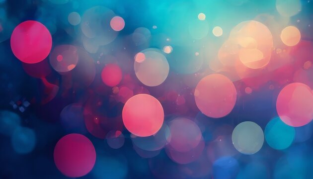 blury background with many colored circles