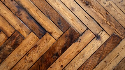 A zigzag texture on a wooden panel, with natural grain and knots visible.