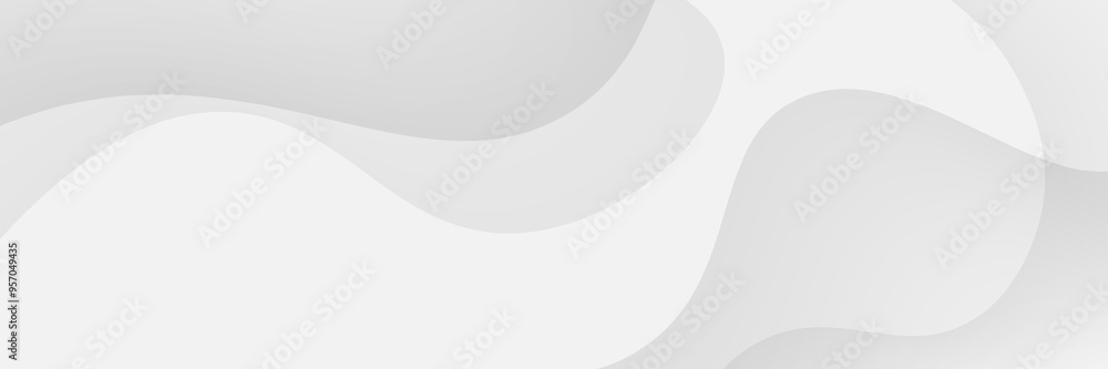 Poster a minimalist background featuring soft, curved shapes in shades of white, creating a subtle and calm