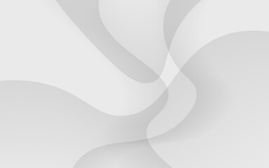 Abstract white background featuring fluid, wavy shapes, ideal for minimalist designs, presentations, and modern creative projects.