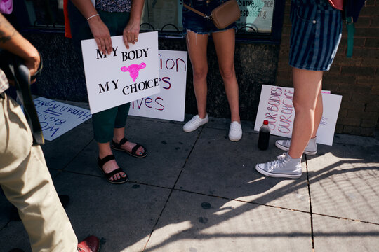 resting after protest
