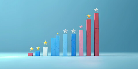 A bar graph contrasting employee turnover rates among various European companies. 