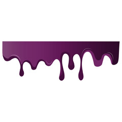Grape Drip Illustration Design. Isolated on White Background.