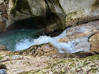 Sunik water grove or waterfalls on the Lepenca stream (Bovec, Slovenia) - Der Sunik-Wasserhain oder Wasserfälle am Bach Lepenca (Slowenien) - Šunikov vodni gaj v Lepeni (Slovenija) © Mario