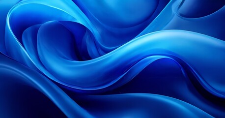 Obraz premium blue waves background