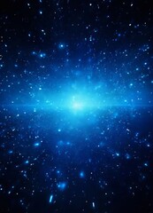 Obraz premium blue galaxy with stars and nebulas