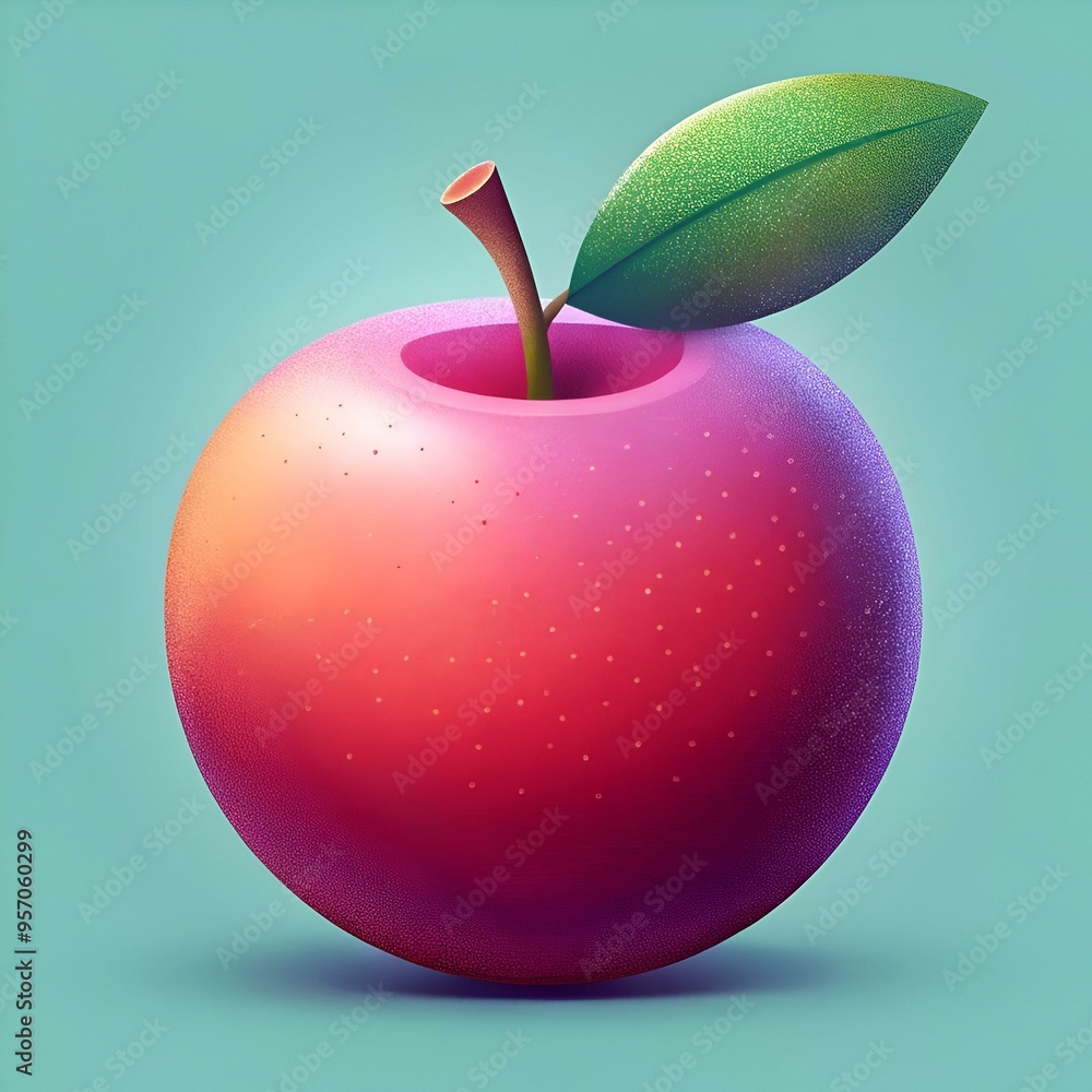 Poster a vibrant 3d illustration of a bilberry. perfect for adding a pop of color and healthy vibes to your