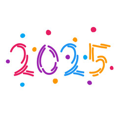 2025 new year doodle 