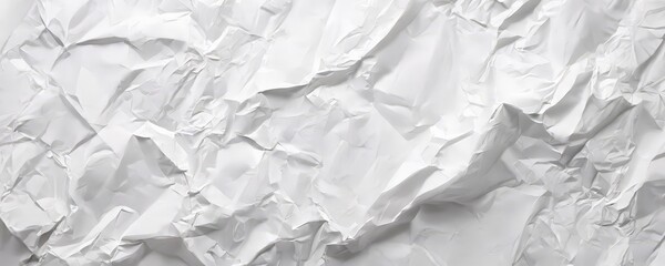 Obraz premium white crumpled paper texture background