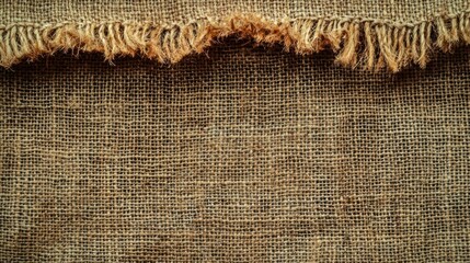 A zigzag edge on a fabric, frayed slightly to add a rustic and handmade feel.