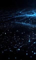 Obraz premium dark background with many blue dots