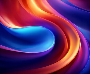 abstract background with colorful curves