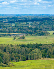 Summer landscape in the countryside of Latvia.	