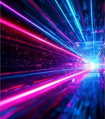 abstract background with neon lights and blurs