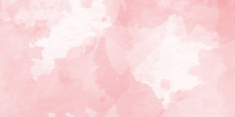 Pink background with space.Grunge background frame Soft pink paper texture,Light pink background with watercolor alpha grunge texture. Abstract pink watercolor illustration banner, wallpaper