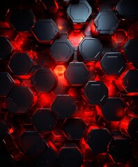 Obraz premium red hexagon wallpaper wallpapers