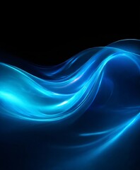 Fototapeta premium abstract blue wave background