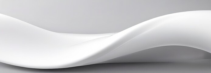 Obraz premium white wave liquid on gray background