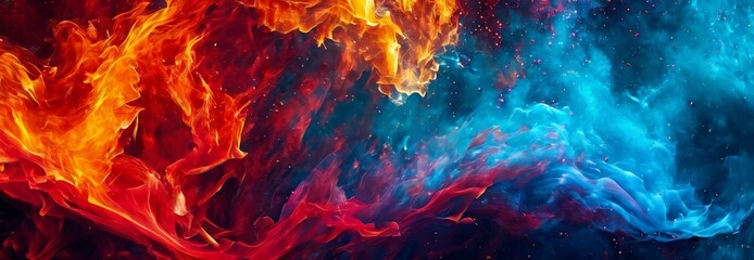 Fototapeta premium fire and water wallpaper