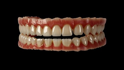 Obraz premium teeth, Full denture with clipping path