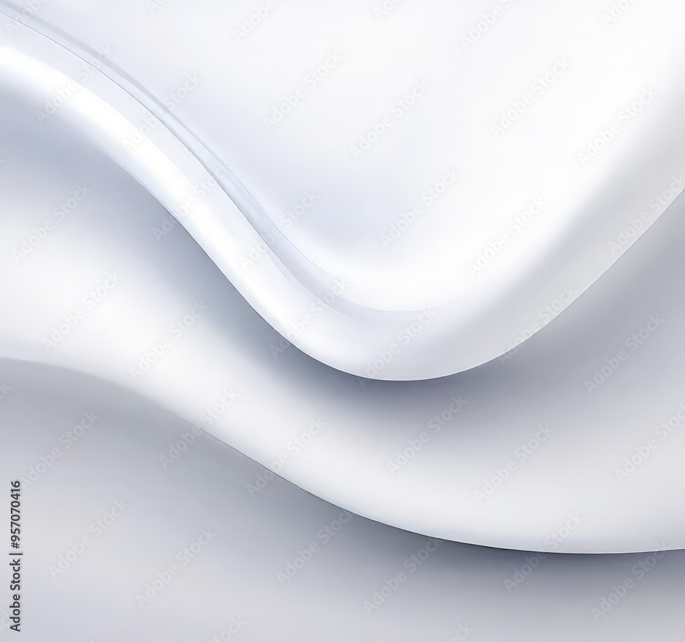 Poster white background with smooth lines