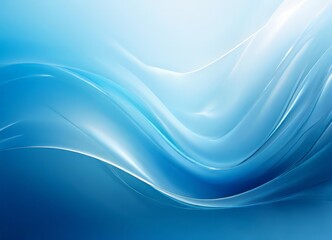 Obraz premium blue abstract background with smooth lines