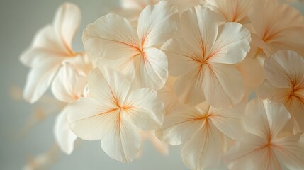 Serene Floral Bloom with Delicate White Petals in Soft Focus