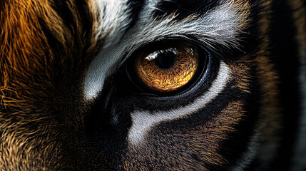 Tiger Eye Close Up: A Powerful Gaze