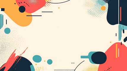 Obraz premium Abstract Geometric Pattern with Bright Colors