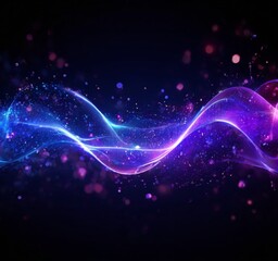 Obraz premium abstract background with glowing lights and lines