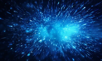 blue explosion background