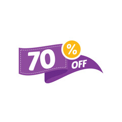 70% Discount Sale Vector Design Collection Template Illustration Flat