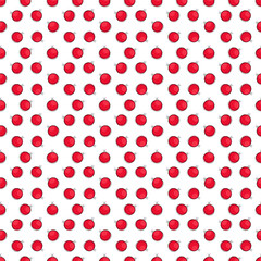 Doodle simple modern red christmas ball background
