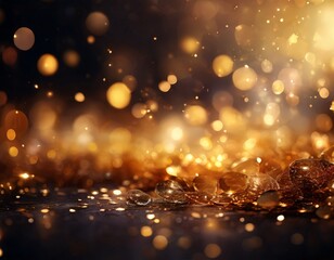 Obraz premium gold background with some lights