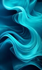 Naklejka premium abstract blue background with smooth waves