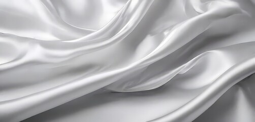 Obraz premium white silk fabric background