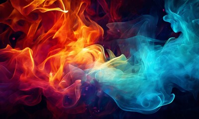 Fototapeta premium colorful smoke background