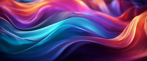 Naklejka premium abstract background with colorful waves