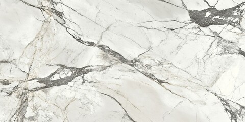 Fototapeta premium White marble with gray veining.