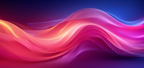 Fototapeta premium abstract background with flowing colorful waves
