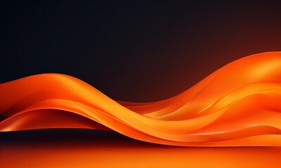 Fototapeta premium orange wave background vector