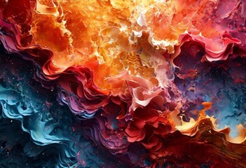 colorful abstract paint wallpaper