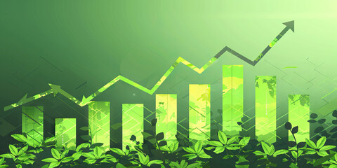 Rising Profits: A bar graph depicting a company's income over time, with sharp spikes signifying growth opportunities. 