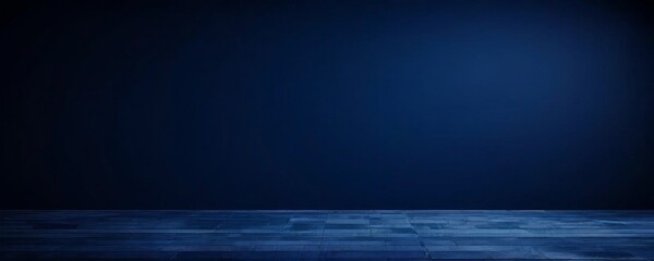 dark blue wallpaper with wooden floor