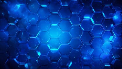 abstract blue hexagon background