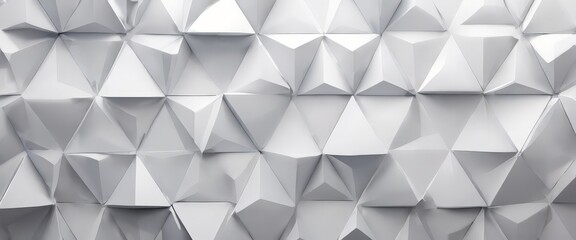 Fototapeta premium abstract 3d white background with triangulars
