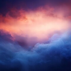 Fototapeta premium dark blue and pink sky with clouds